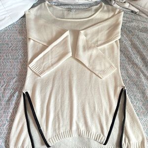 Long sleeve scoop neck sweater